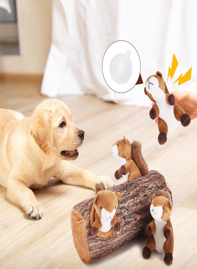 IFOYO Squirrel Hide and Seek Dog Toy, Squeaky Interactive Dog Toys for Boredom, Plush Dogs Toys to Keep Them Busy, Relive Anxiety, Attract Attention, Puzzle Toy for Smal and Medium Dogs - Image 5